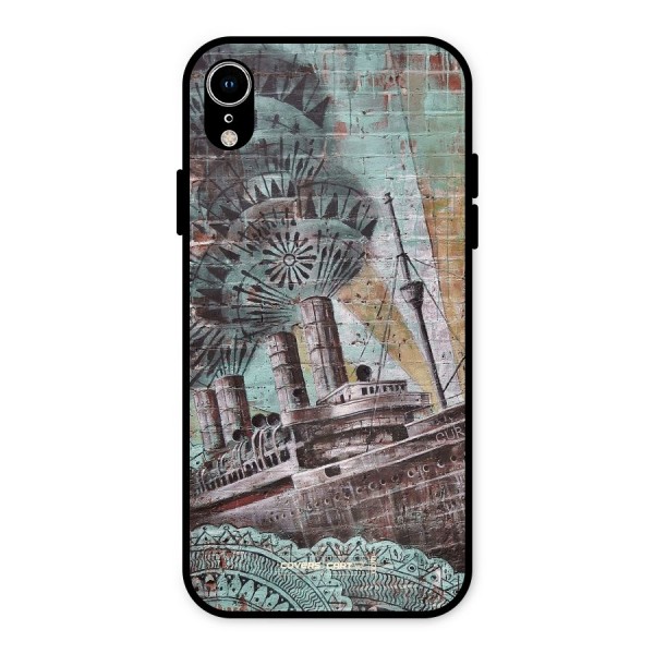 Ship Art Metal Back Case for iPhone XR