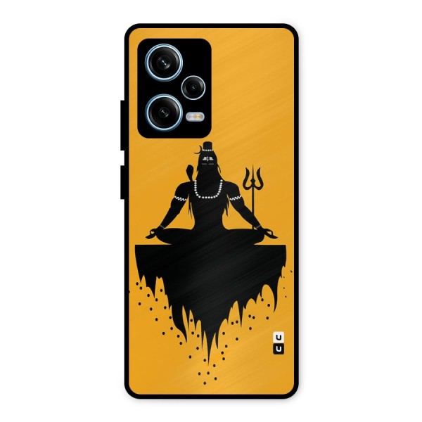 Shiva Meditation Metal Back Case for Redmi Note 12 Pro