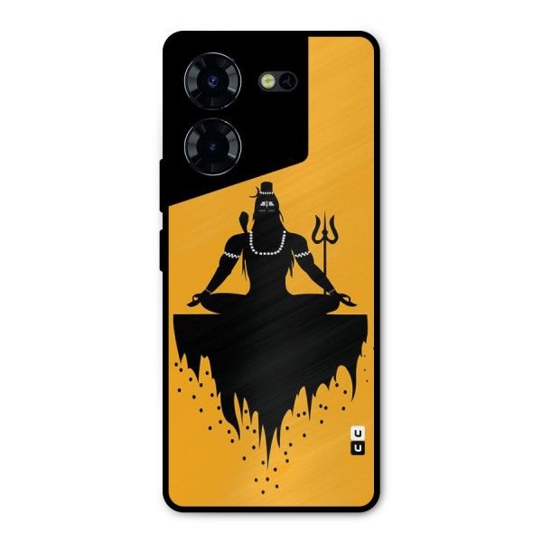 Shiva Meditation Metal Back Case for Tecno Pova 5 Pro 5G