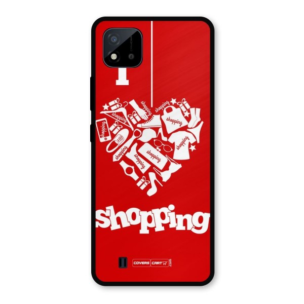 Shopaholic Shopping Love Metal Back Case for Realme C11 2021