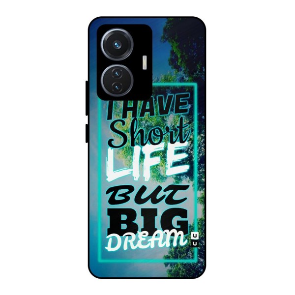 Short Life Big Dream Metal Back Case for iQOO Z6 44W
