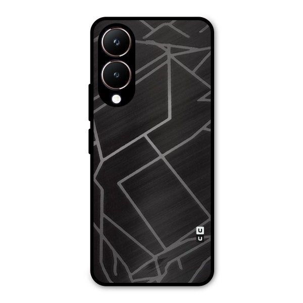 Silver Angle Design Metal Back Case for Vivo Y28