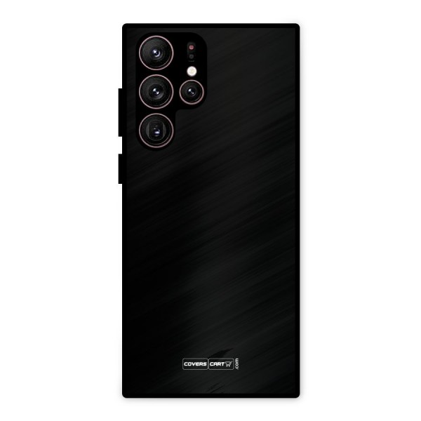 Simple Black Metal Back Case for Galaxy S22 Ultra 5G