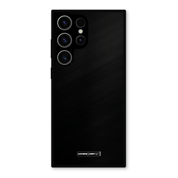 Simple Black Metal Back Case for Galaxy S23 Ultra