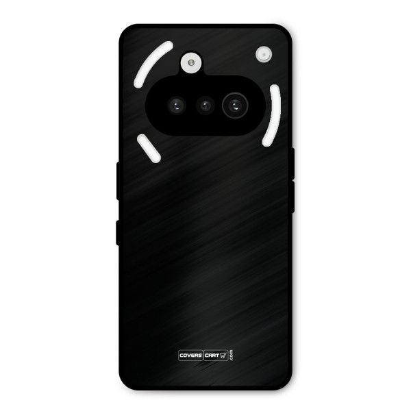 Simple Black Metal Back Case for Nothing Phone 3a
