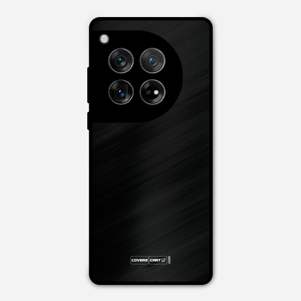 Simple Black Metal Back Case for OnePlus 12
