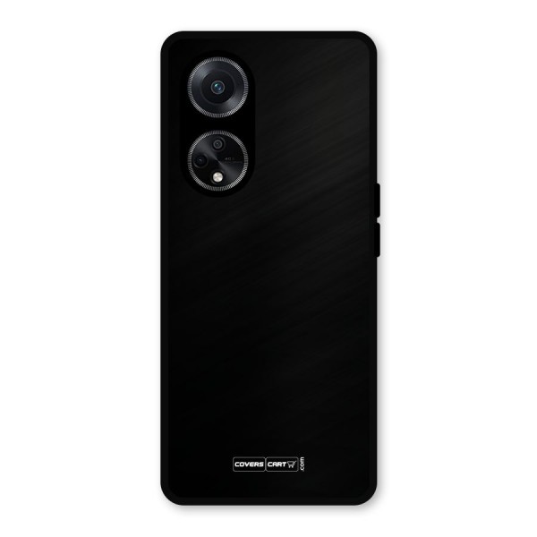 Simple Black Metal Back Case for Oppo F23