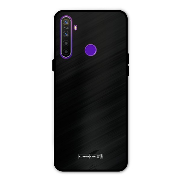Simple Black Metal Back Case for Realme Narzo 10