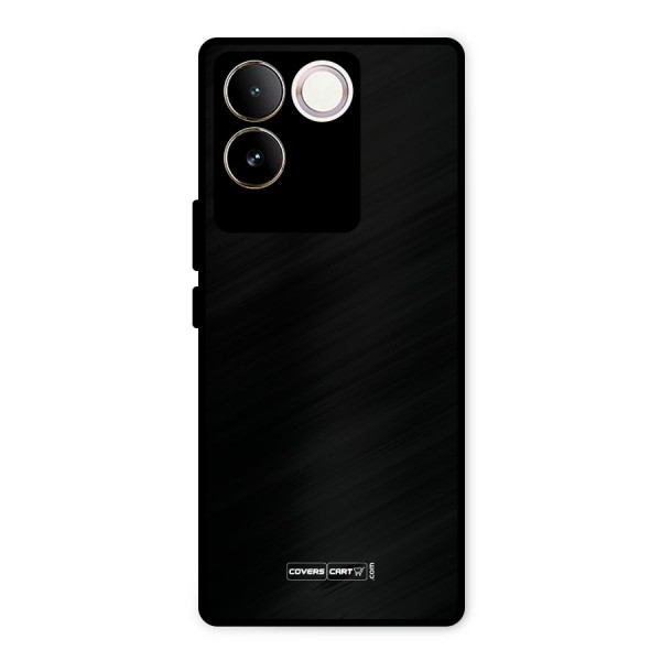 Simple Black Metal Back Case for Vivo T2 Pro