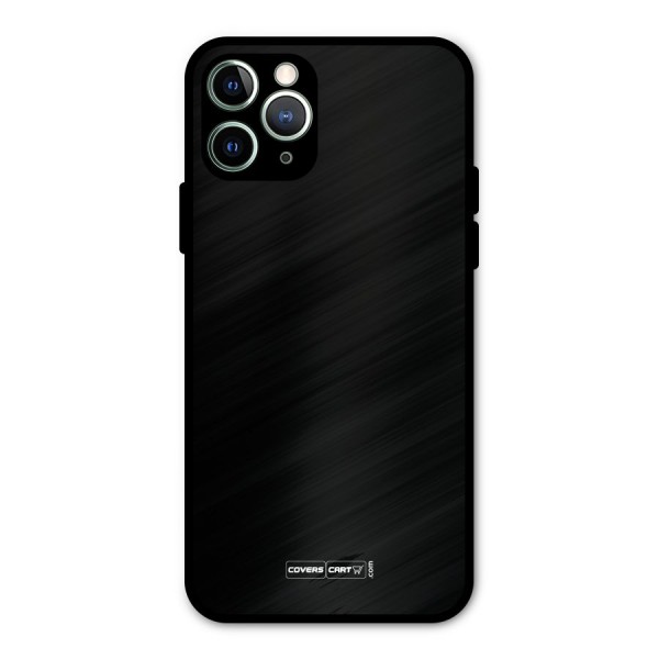 Simple Black Metal Back Case for iPhone 11 Pro Max