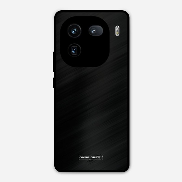 Simple Black Metal Back Case for iQOO 12