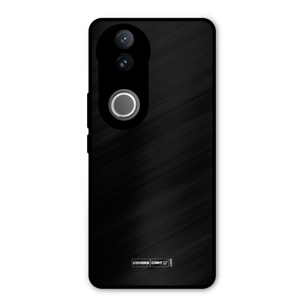 Simple Black Metal Back Case for iQOO Z10R