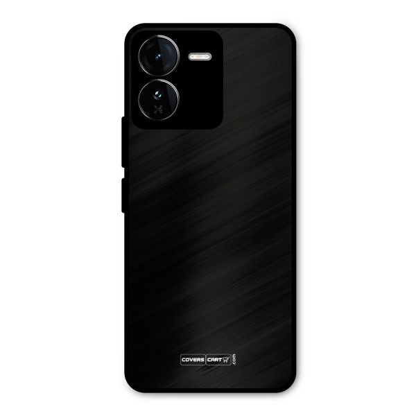 Simple Black Metal Back Case for iQOO Z9