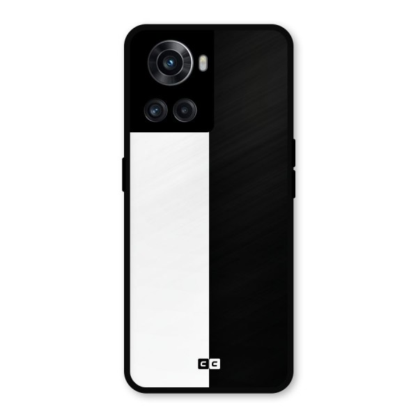 Simple Black White Metal Back Case for OnePlus 10R