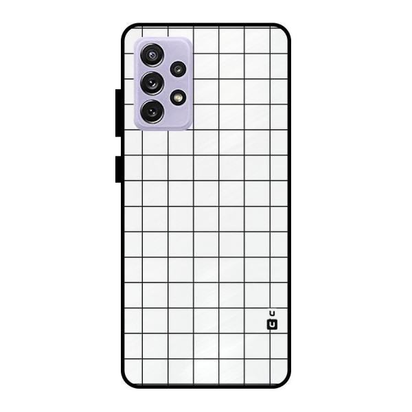 Simple Checks Metal Back Case for Galaxy A72