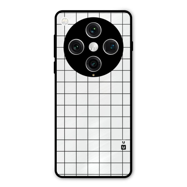 Simple Checks Metal Back Case for Oppo Find X8 Pro
