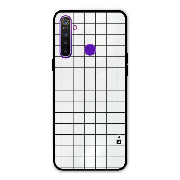 Simple Checks Metal Back Case for Realme Narzo 10
