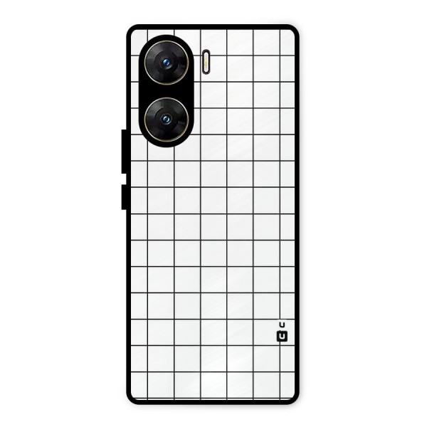 Simple Checks Metal Back Case for Vivo V29e