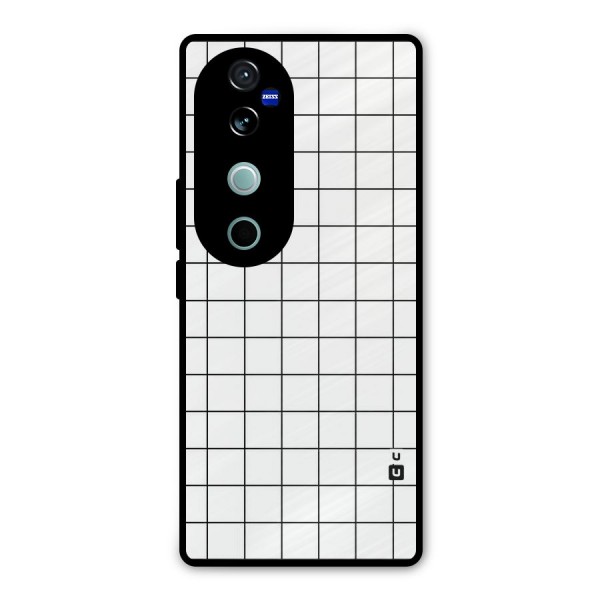 Simple Checks Metal Back Case for Vivo V40 Pro