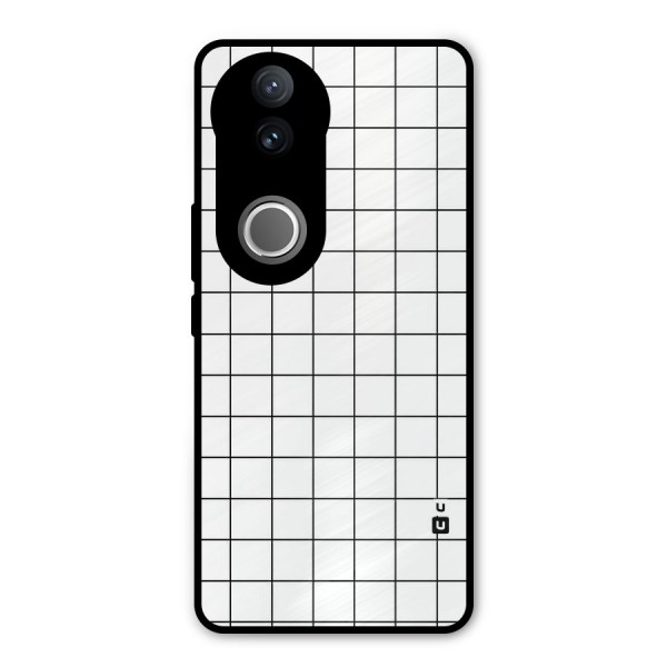 Simple Checks Metal Back Case for Vivo V50e