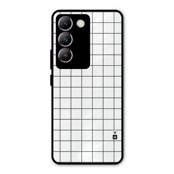 Simple Checks Metal Back Case for Vivo Y200e