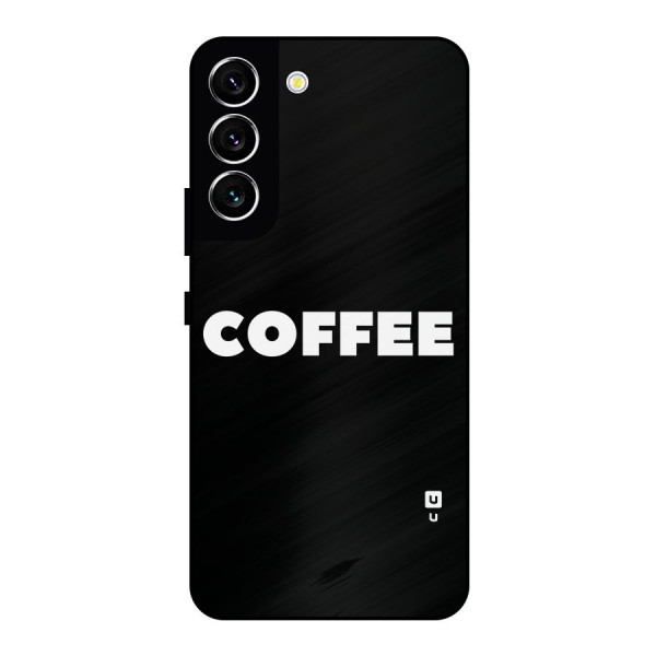 Simple Coffee Metal Back Case for Galaxy S22 5G