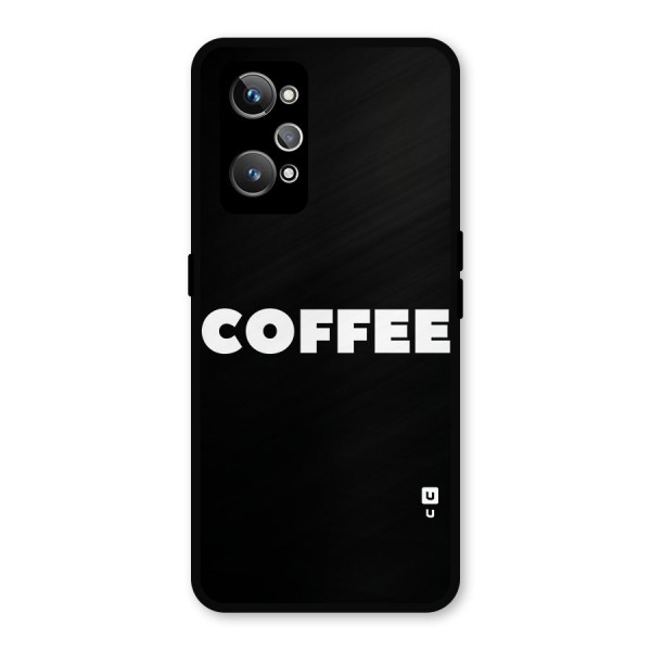 Simple Coffee Metal Back Case for Realme GT Neo2