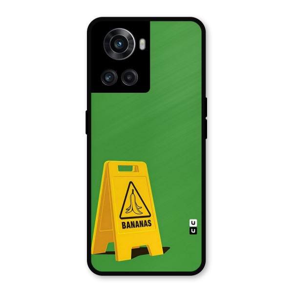 Simple Minimalist Bananas Metal Back Case for OnePlus 10R