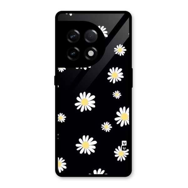 Simple Sunflowers Pattern Glass Back Case for OnePlus 11R