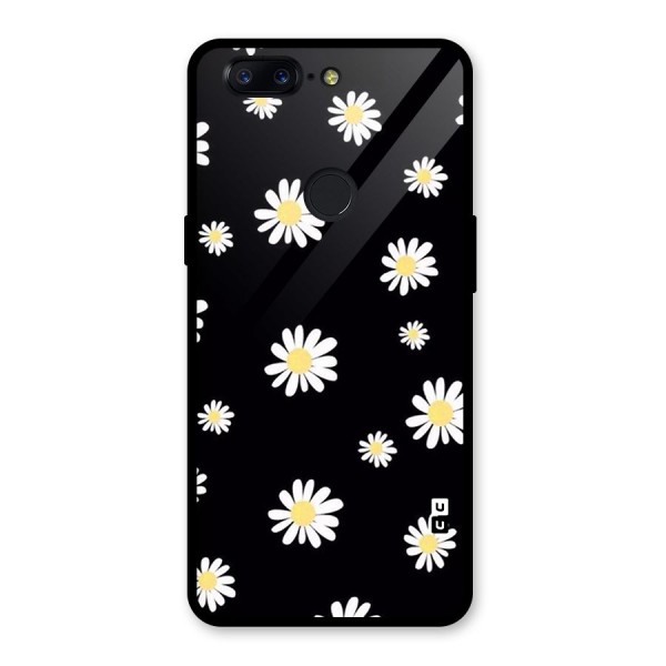 Simple Sunflowers Pattern Glass Back Case for OnePlus 5T