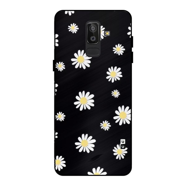 Simple Sunflowers Pattern Metal Back Case for Galaxy J8
