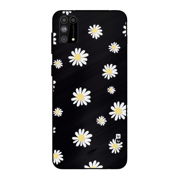Simple Sunflowers Pattern Metal Back Case for Galaxy M31
