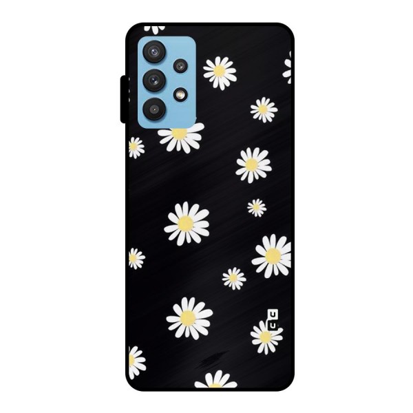 Simple Sunflowers Pattern Metal Back Case for Galaxy M32 5G
