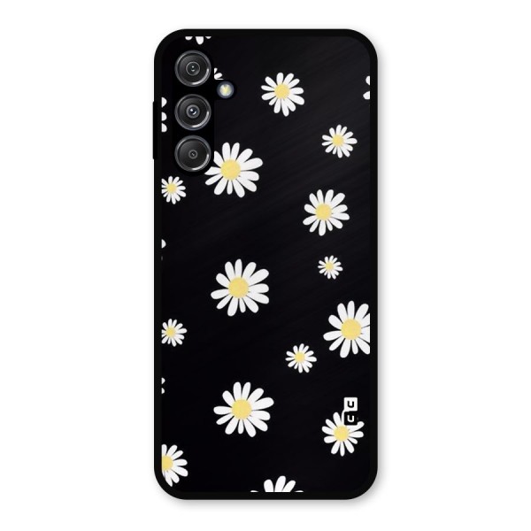 Simple Sunflowers Pattern Metal Back Case for Galaxy M34 5G