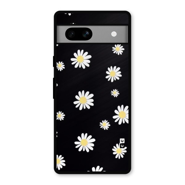 Simple Sunflowers Pattern Metal Back Case for Google Pixel 7a