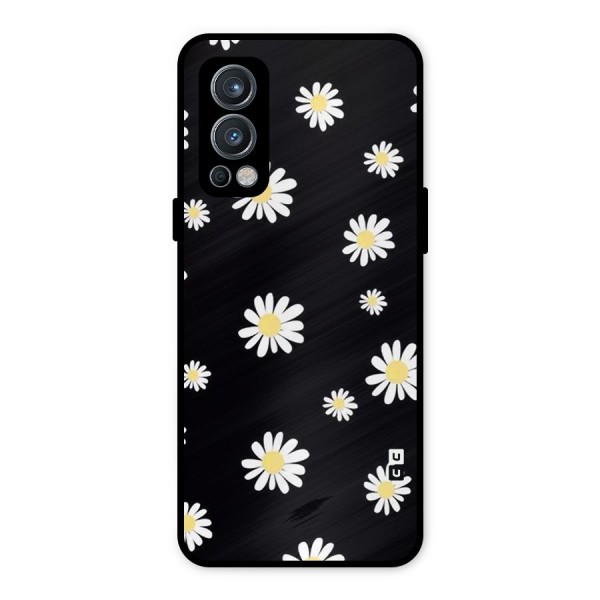 Simple Sunflowers Pattern Metal Back Case for OnePlus Nord 2 5G