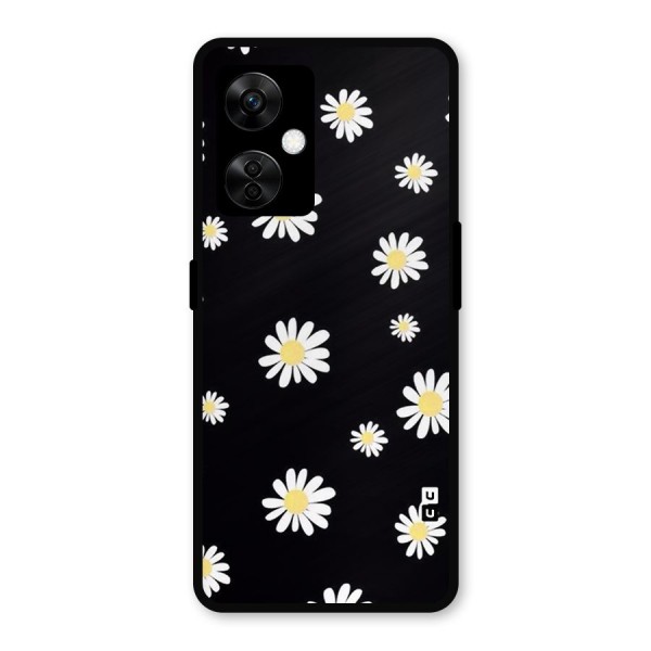 Simple Sunflowers Pattern Metal Back Case for OnePlus Nord CE 3 Lite