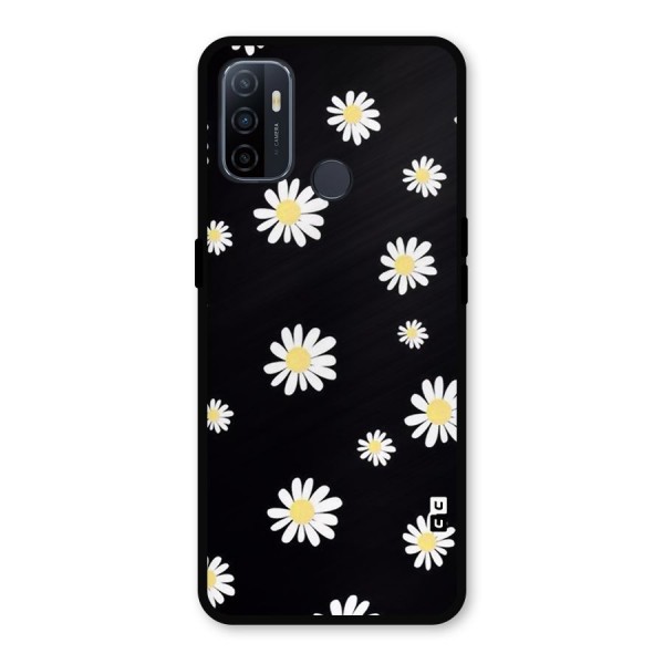 Simple Sunflowers Pattern Metal Back Case for Oppo A53
