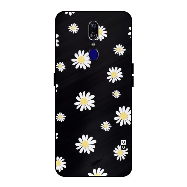Simple Sunflowers Pattern Metal Back Case for Oppo F11