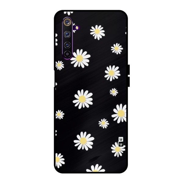 Simple Sunflowers Pattern Metal Back Case for Realme 6 Pro