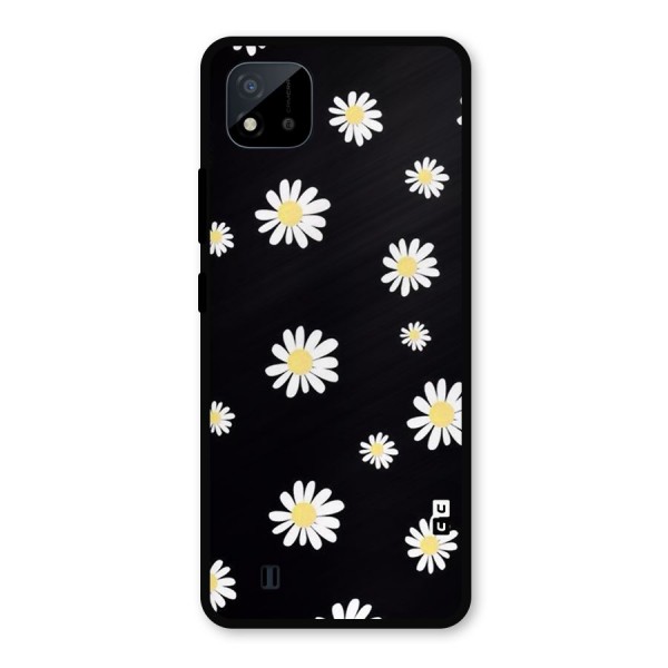 Simple Sunflowers Pattern Metal Back Case for Realme C11 2021