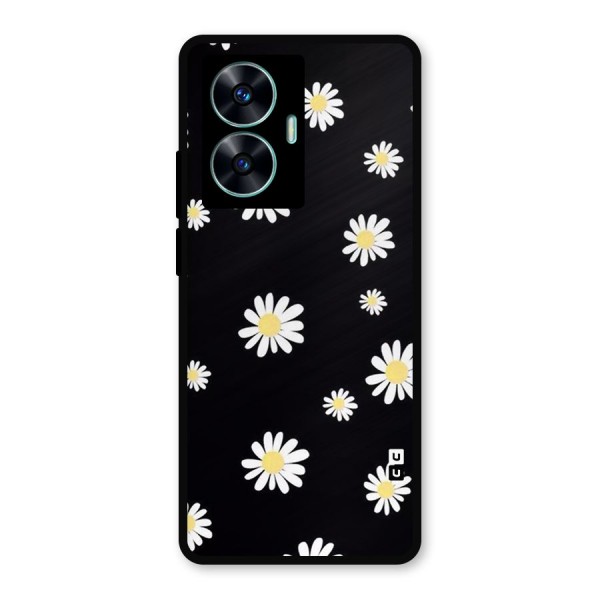 Simple Sunflowers Pattern Metal Back Case for Realme C55