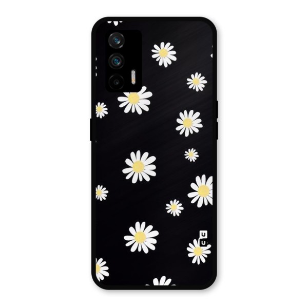 Simple Sunflowers Pattern Metal Back Case for Realme GT 5G