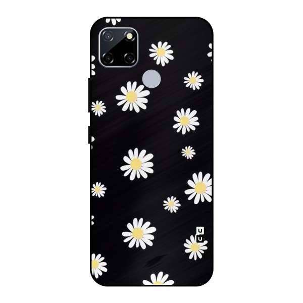 Simple Sunflowers Pattern Metal Back Case for Realme Narzo 30A