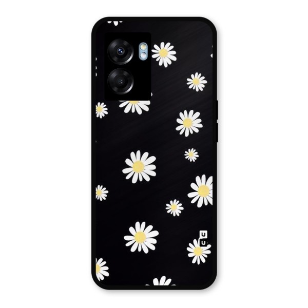 Simple Sunflowers Pattern Metal Back Case for Realme Narzo 50 5G