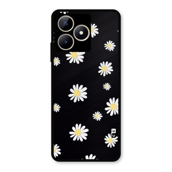 Simple Sunflowers Pattern Metal Back Case for Realme Narzo N53