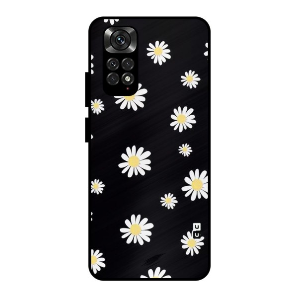 Simple Sunflowers Pattern Metal Back Case for Redmi Note 11 Pro