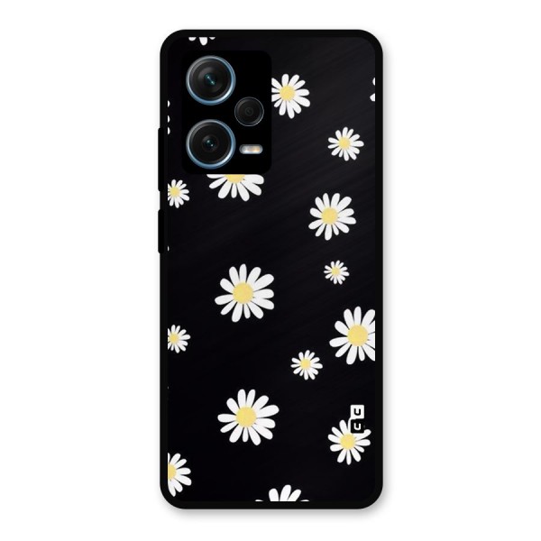Simple Sunflowers Pattern Metal Back Case for Redmi Note 12 Pro Plus 5G