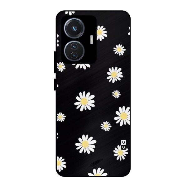 Simple Sunflowers Pattern Metal Back Case for Vivo T1 44W