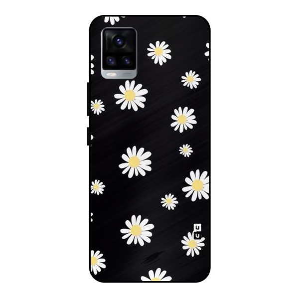 Simple Sunflowers Pattern Metal Back Case for Vivo V20 2021